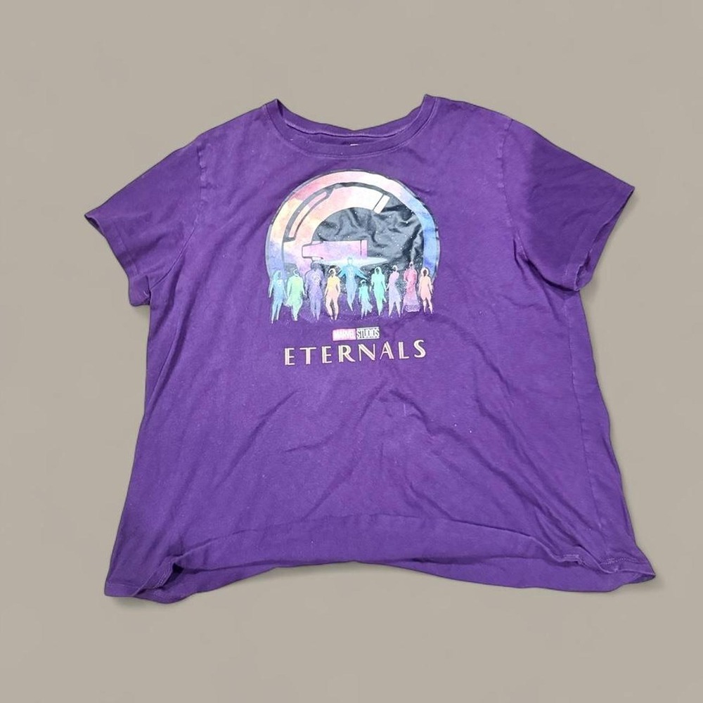 Marvel Eternals Purple Galaxy Graphic Tee Mens 3XL Fits Like XL